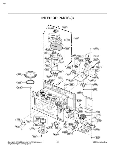 LG Part# MEA42959501 Air Guide - Genuine OEM