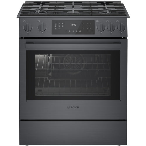 Bosch HGI8046UC/03 800 Series Gas Slide-In Range 30'' Black Stainless Steel