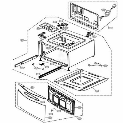 LG Part# ACQ87681136 Front Cover Assembly - Genuine OEM