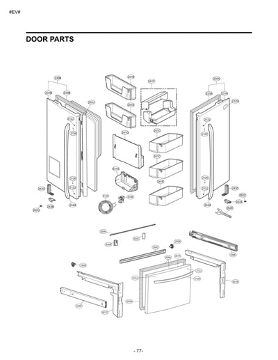 LG Part# ADD36429922 Door Foam Assembly - Genuine OEM