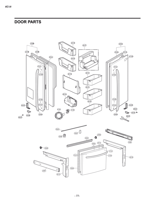 LG Part# ADD36429922 Door Foam Assembly - Genuine OEM