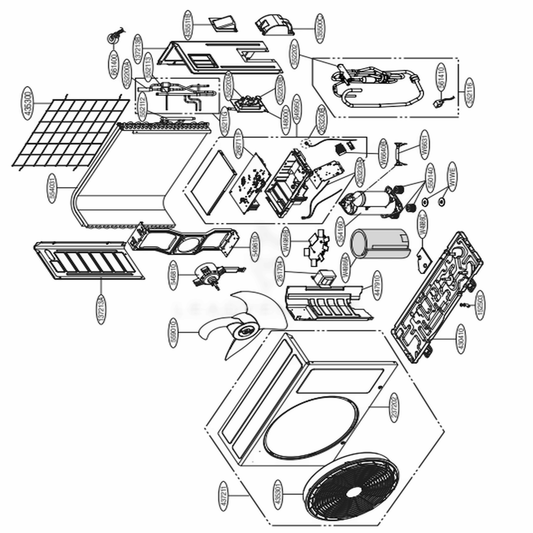 LG Part# ACG72964802 Bending Condenser Assembly - Genuine OEM