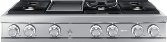Dacor DTT48M976HS 48 Inch Gas Smart Rangetop with 6 Sealed Burners