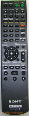 Sony Remote Control (Rm-Aau0 - 1-487-294-11