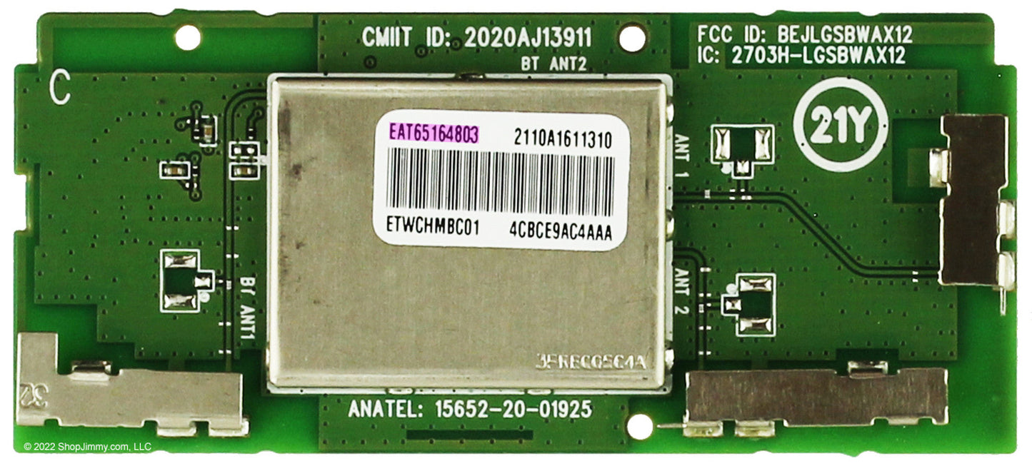 LG Part# EAT65164803 WiFi Bluetooth Module  - Genuine OEM