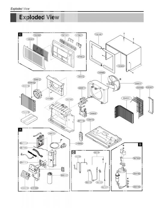 LG Ac Motor - 4681A20041N