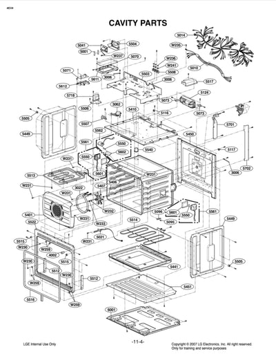LG Part# 1NZZW1N002B Customized Nut - Genuine OEM
