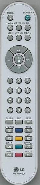 LG Remote Controller Assembly - AKB30377804