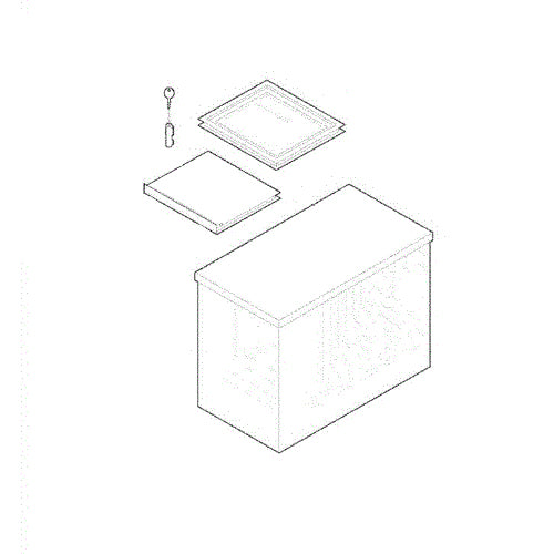 Electrolux Lid,Chest Freezer,Glass,Lower - 216620702