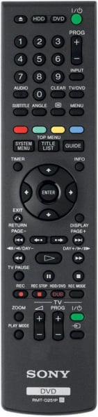 Sony Remote Control (Rmt-D205P) - 1-478-722-21