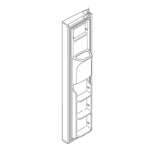 Electrolux Dsp Door-Frzr,White,Complete - 241993804