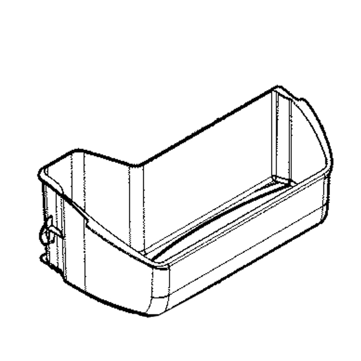 Electrolux Bin-Door,2 Liter,L Shaped - 242071304