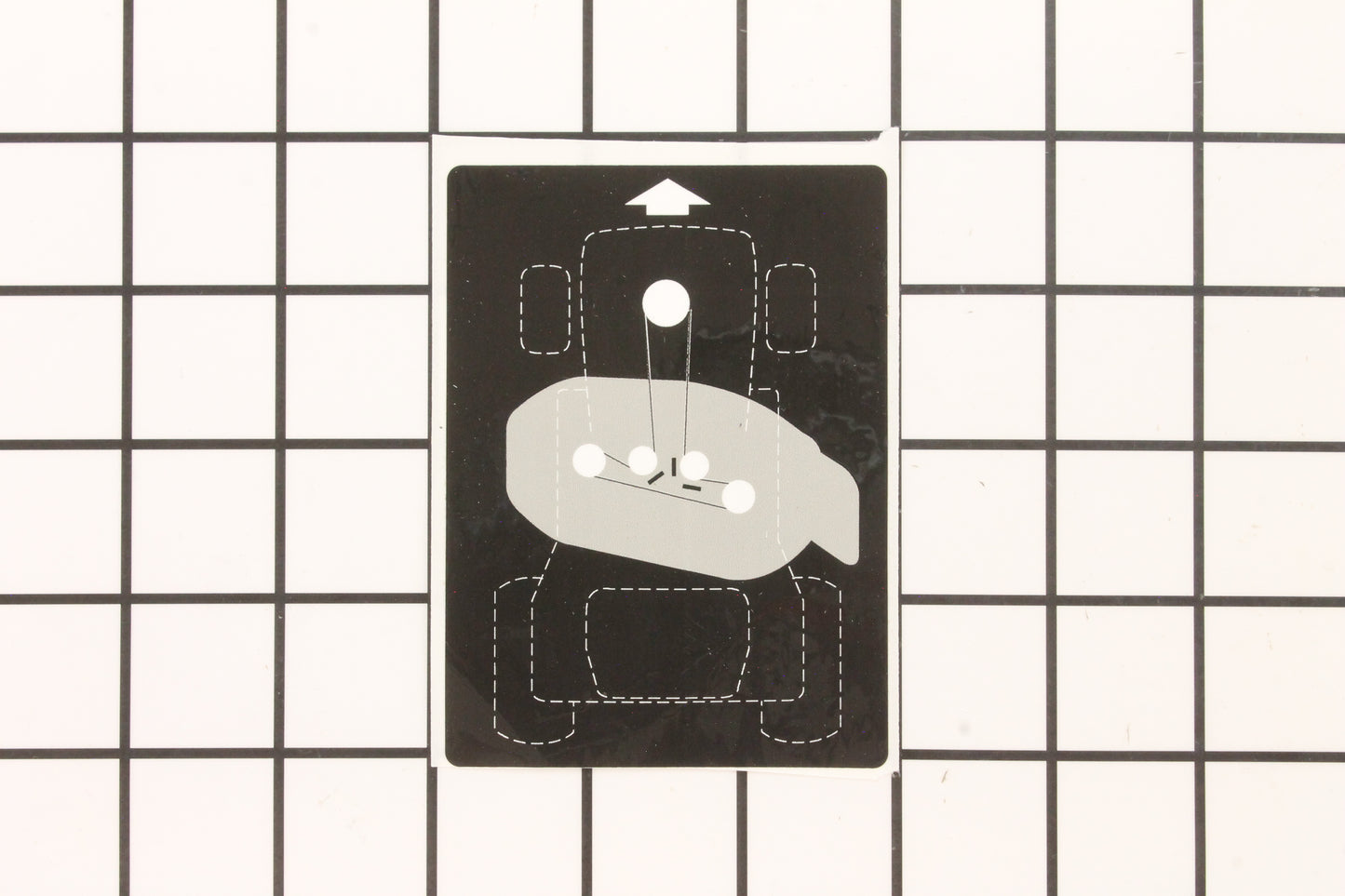 Husqvarna 581580001 Decal-mower V-belt Schematic - Genuine OEM