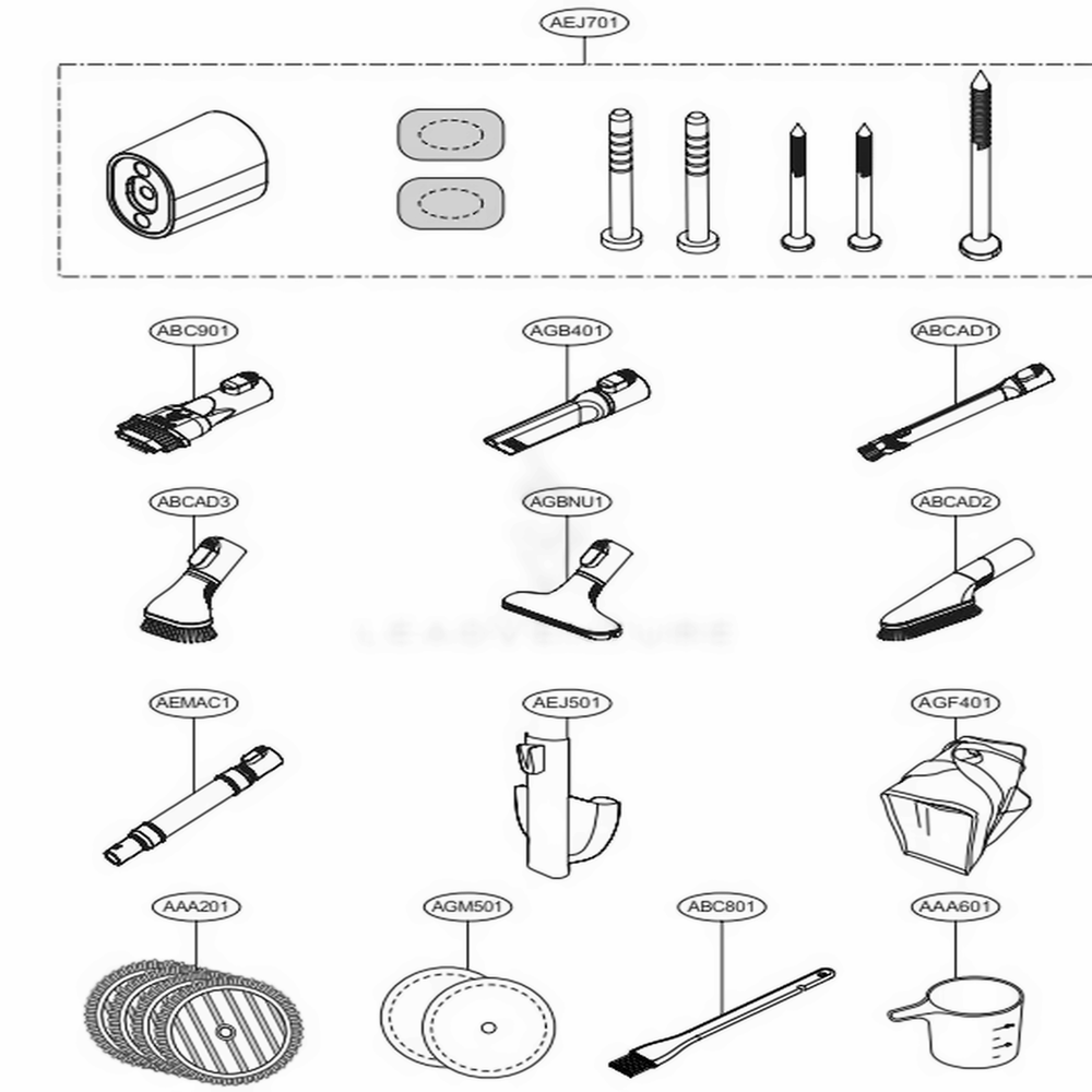 LG Part# ABC73789801 Dust Brush Assembly - Genuine OEM