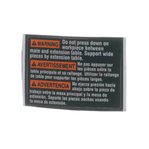 Bosch Part# 2610997810 Warning Label - Genuine OEM