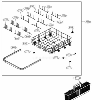 LG Part# MEG64438602 Holder Assembly - Genuine OEM
