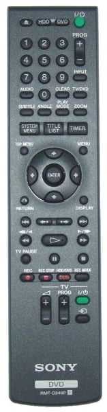 Sony Remote Control (Rmt-D258P) - 1-487-288-11