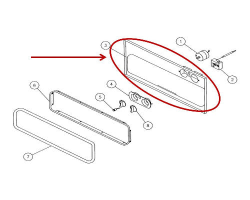 Dacor Weld, Front Frame,Bl - 27694B