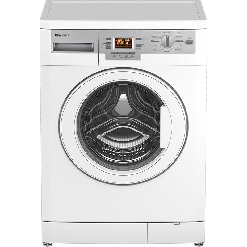Blomberg 7169581600 Front-load washer features LCD controls, 12 wash programs - Wm77120Nbl01
