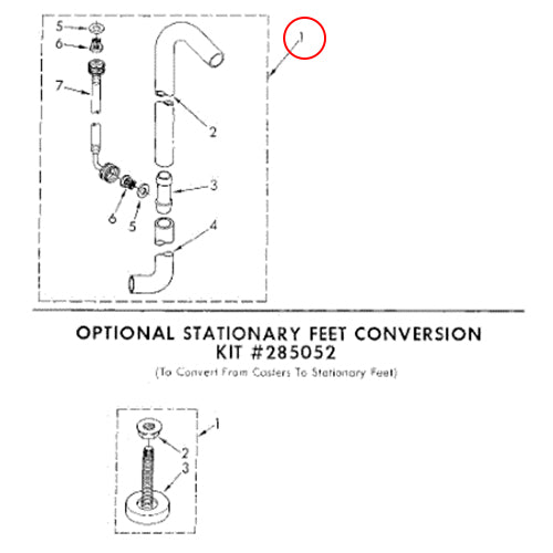 Hisense Supporting Button - K1910869