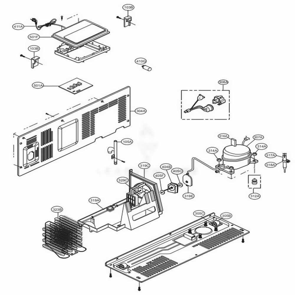 LG Part# EBR87145177 Main Power Control Board Assembly - Genuine OEM