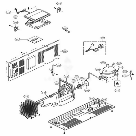 LG Part# EBR87145177 Main Power Control Board Assembly - Genuine OEM