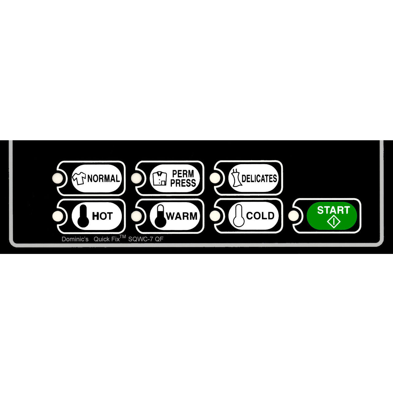 Speed Queen Part# 514186 Dryer Control Overlay (OEM)