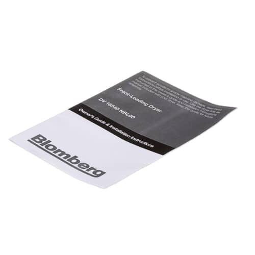 Blomberg Part# 2960310129 User Manual - Genuine OEM