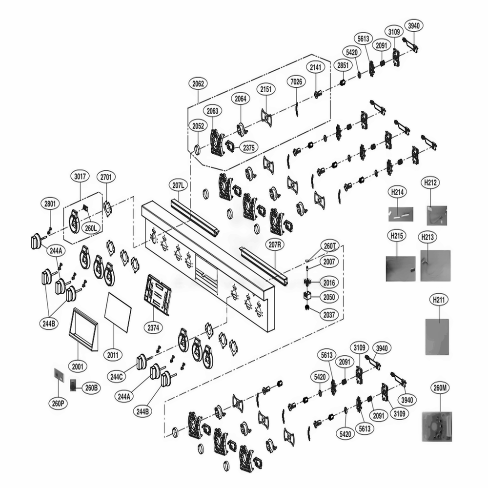 LG Part# AJJ75518601 Power Control Board Supporter Assembly - Genuine OEM