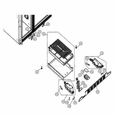 LG Part# MBJ62041901 Cam Hinge - Genuine OEM