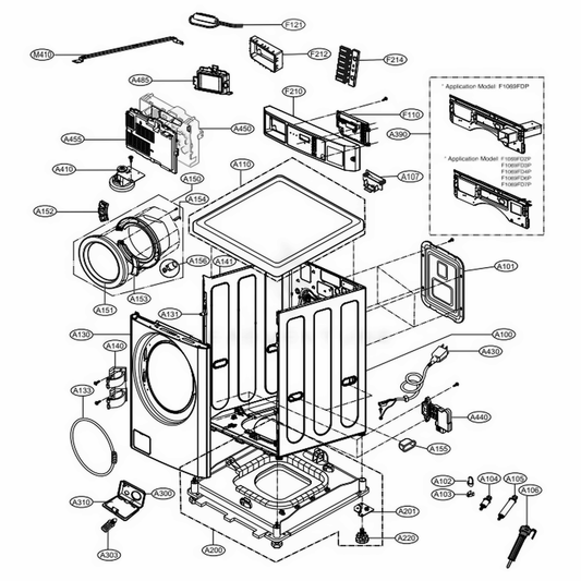 LG Part# EBR64458117 Display Power Control Board Assembly - Genuine OEM