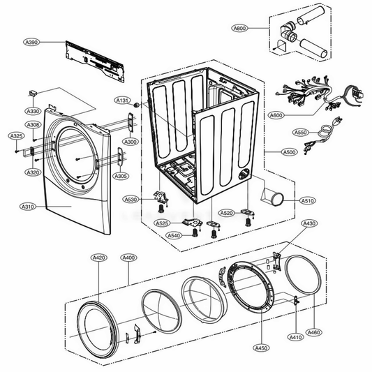 LG Door Assembly - ADC72301106