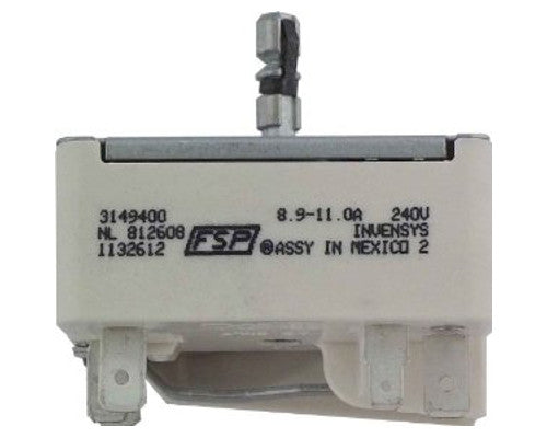 Whirlpool Oven and Cooktop Surface Burner Infinite Switch WP3149400