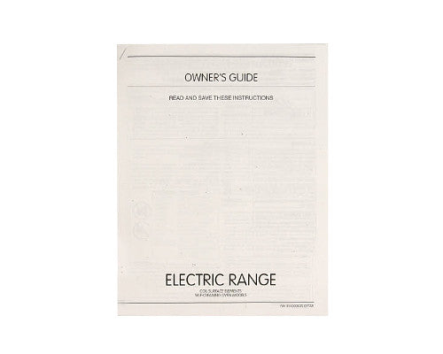 Electrolux Owner Manual - 316000635