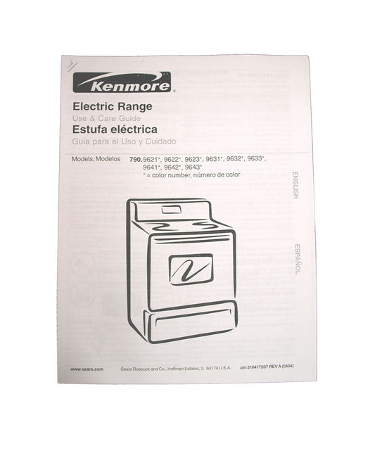 Electrolux Owners Manual - 316417207
