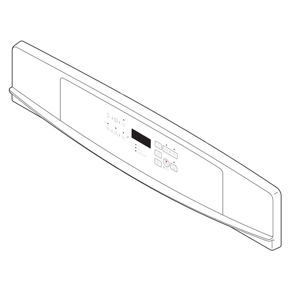 Electrolux Control Panel Assy.,Glass,Whit - 318277507