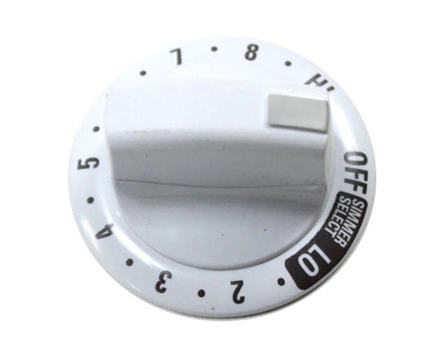 Electrolux Knob,Control,White,W/Simmer - 318285102