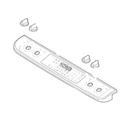 Electrolux Panel Assembly,Control,Black/S - 318922151