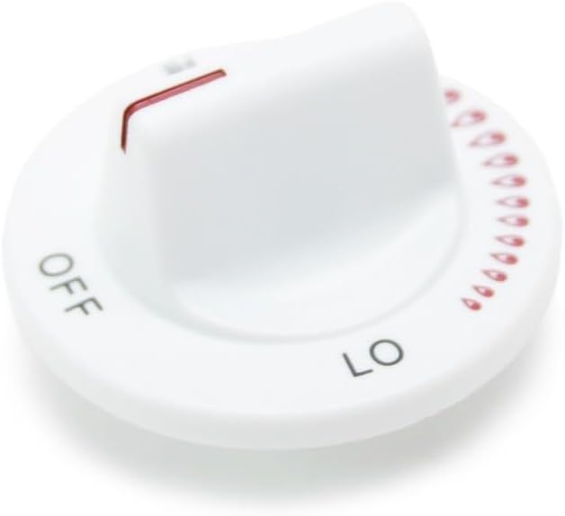 Magic Chef Cooktop Control Knob (White, Red) 8241RV