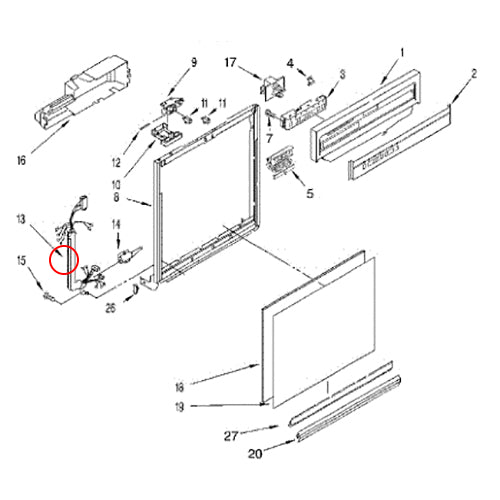 Midea Evaporator Assembly - 15823000A00004