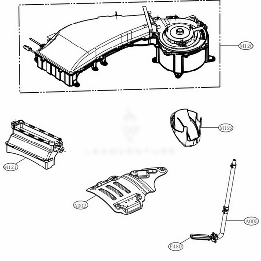 LG Part# ADQ73353401 Mesh Filter Assembly - Genuine OEM