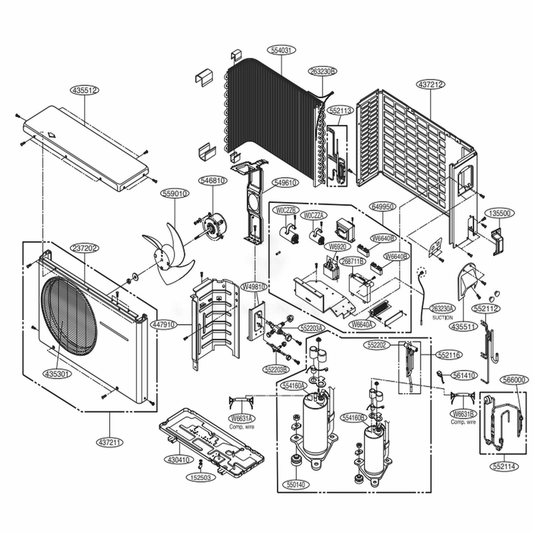 LG Discharge Grille - MDX62852701