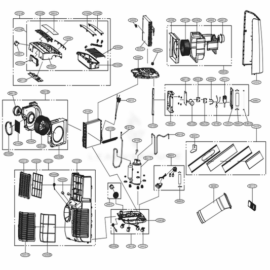 LG Part# COV34805669 Outsourcing Suction Pipe - Genuine OEM