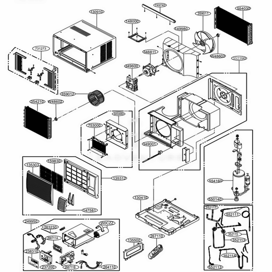 LG Discharge Tube Assembly - AJR75922501