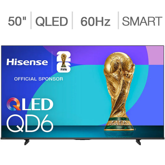 Hisense 50QD65QFC 50-Inch QD6 Series QLED 4K UHD Smart Fire TV (Enhanced Color & Detail)