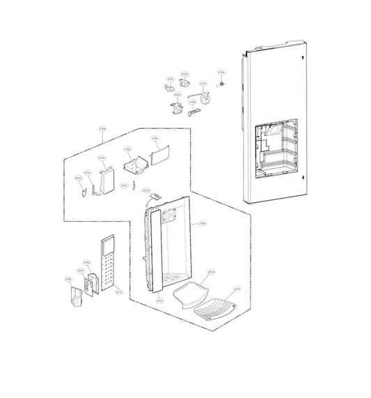 LG Part# MCK67566101 Display Cover - Genuine OEM