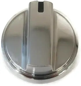 GE Part# WB03X42210 Burner Knob (Stainless Steel) - Genuine OEM