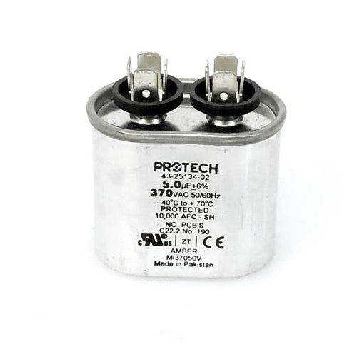 Rheem Part# 43-25134-02 Run Capacity 5 MFD 370V Oval (OEM)