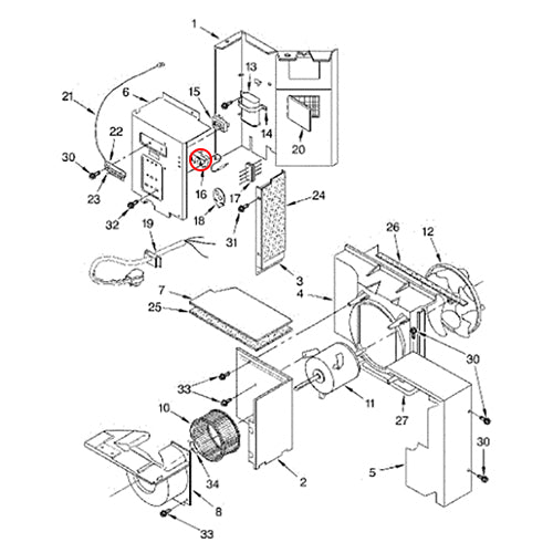 Ge Fan Motor - 2B73670B