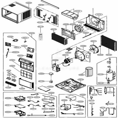 LG Part# 3091A10063Q Single Cabinet Assembly - Genuine OEM